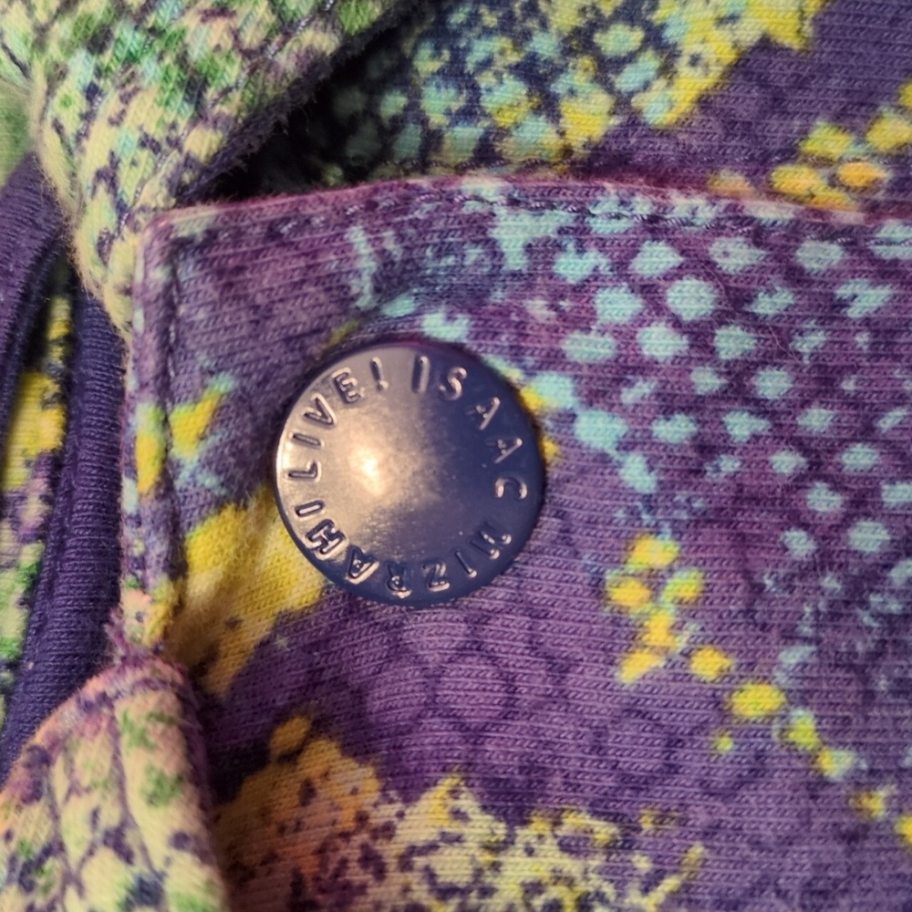 Isaac Mizrahi Live Colorful Patterned Jacket - Picture 5 of 5